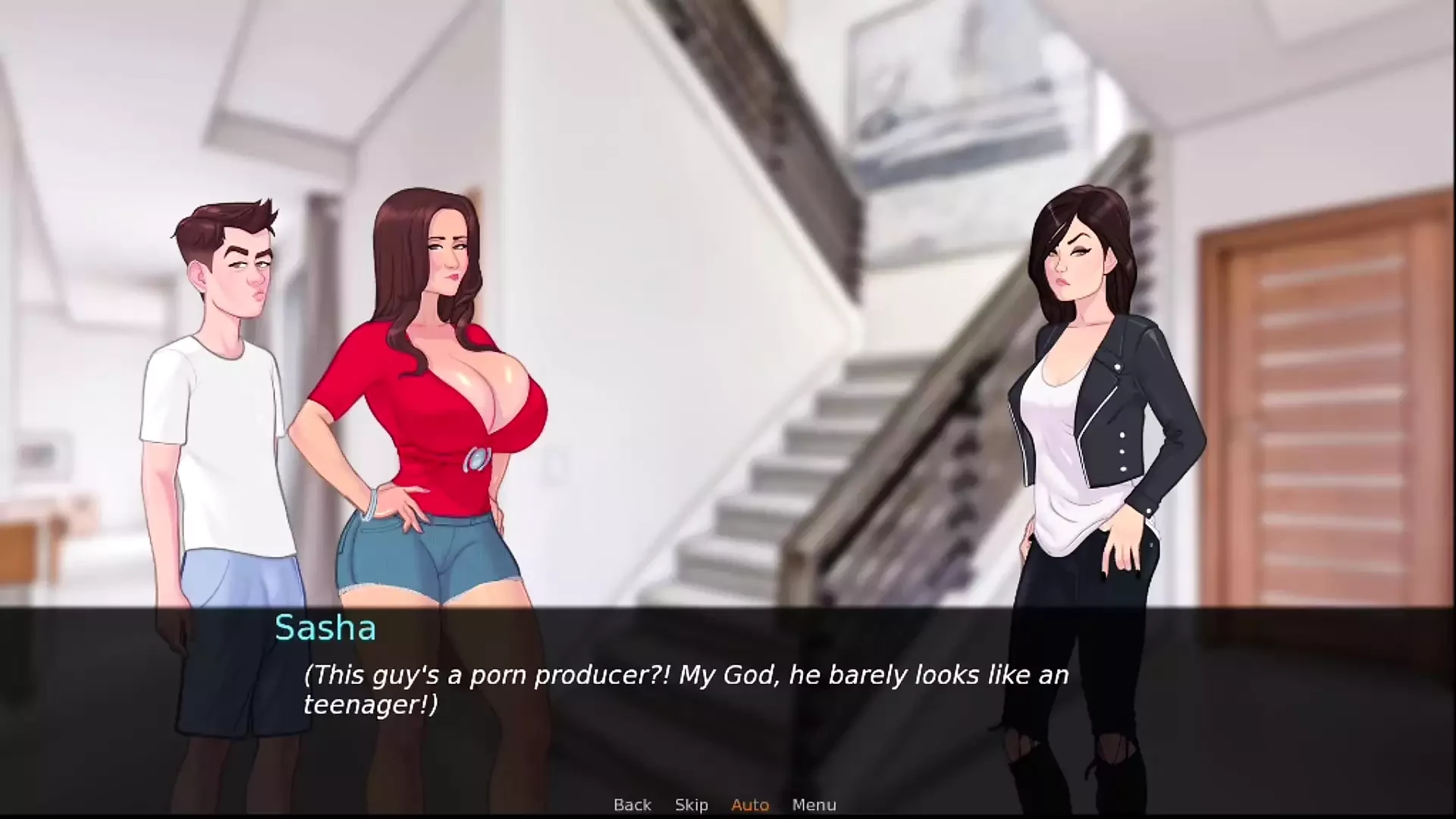 Lust legacy # 1 - Ava und johannes haben eine sexszene gemacht ... Sasha gab johannes einen blowjob ... Johannes wichst, während er an sie dachte