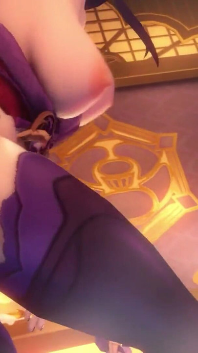 Unforgettable moment from "Genshin Impact Compilation Raiden Shogun Baal and Sarah Fucks Aether in a Glory Hole - DrAgk 3D"