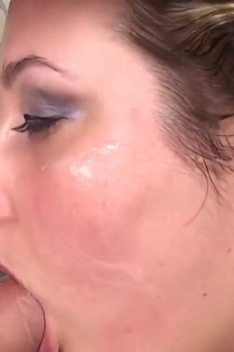 Sluts Suck Cocks and Get Their Faces Covered in Cum