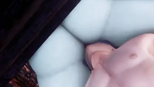 Amcık yiyen bayan Dimitrescu - yerleşik kötü köy hentai parodisi