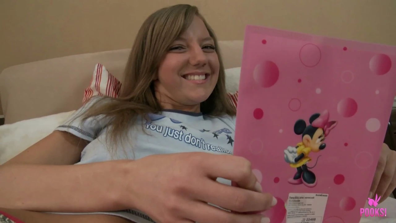 Olivia E Stretches Her Tight Pussy With A Thick Pink Dildo!