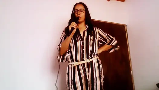 Возбужденная репортерка делает тебе доклад о сексе, инструкция по дрочке