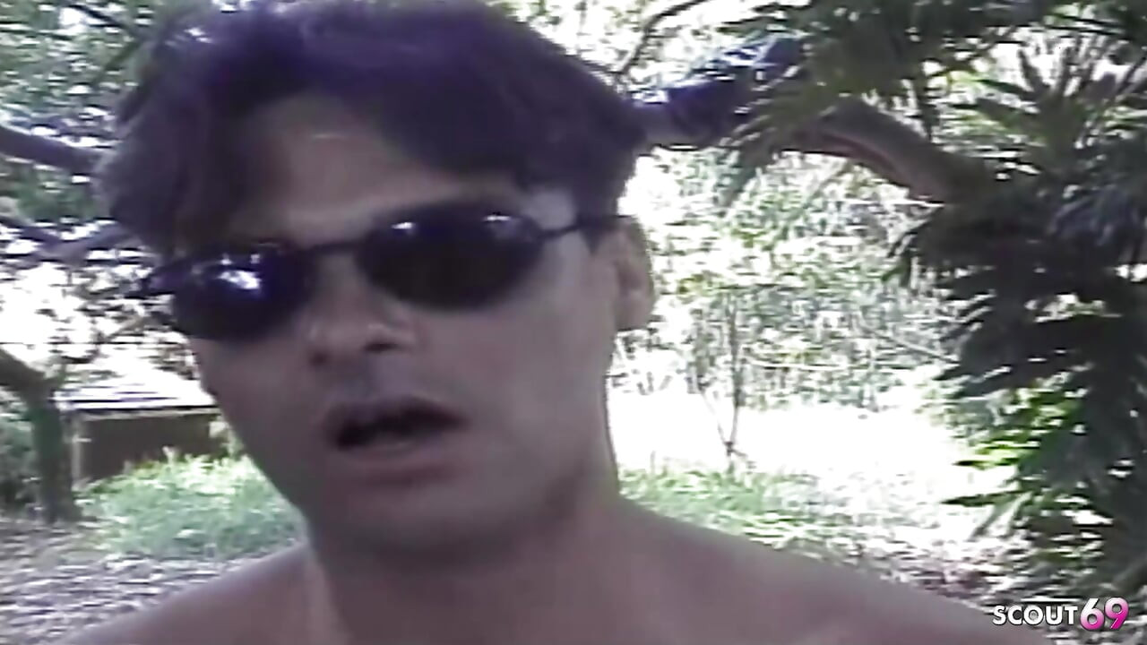 Latina Tranny Fucked in Tight Asshole by Three Guys Outdoors