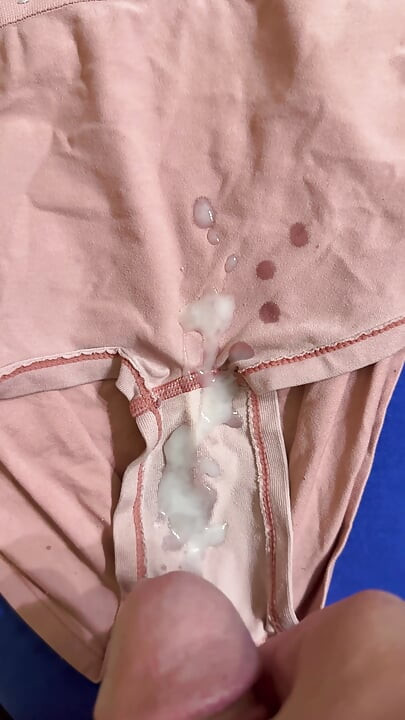 Cum on wife’s panties 45