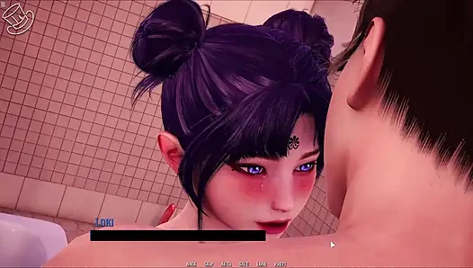 Japanese Petite Stepsister Sucking Stepbro Big Cock In Bathroom
