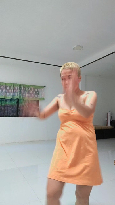 Dancing and having fun..