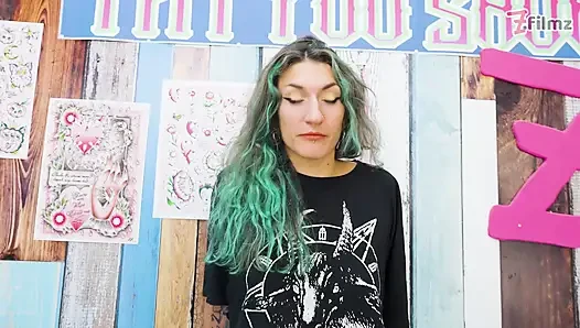 Tattoo apprentice and her customer get ANAL fucked during TATTOO session