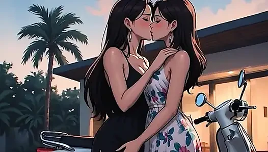 Yapay zeka tarafından oluşturulan çizgi film içeriği, 18 yaşındaki anime kızın sansürsüz videosu, olgun kadınların öpüşme orgazmı