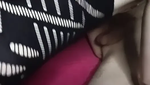She sucks me, licks my anus and shoves her dildo into me