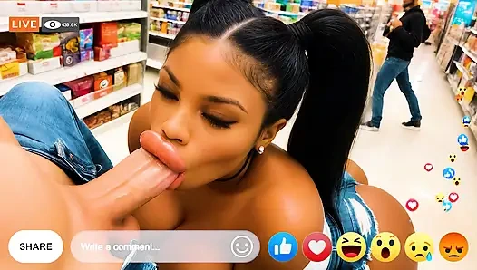 Huge Ass Ebony Bimbo Baddies Get Fucked In Public Live On Facebook