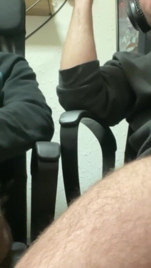 watching porn and cumming with my friend | Clip 1