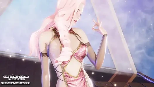 MMD MINNIE - cherry sky - Seraphine sexy Kpop Dance Liga der Legenden Hentai unzensiert 4K 60FPS