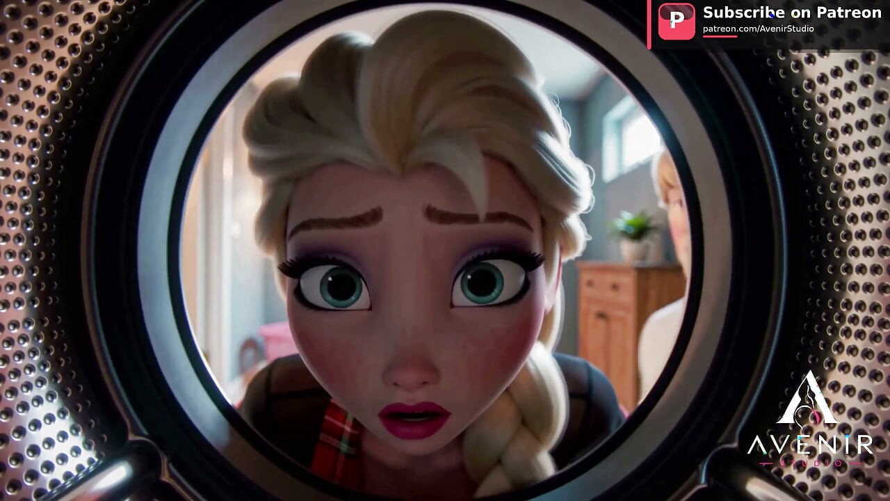 Elsa got Stuck in the Washing Machine - Part 1