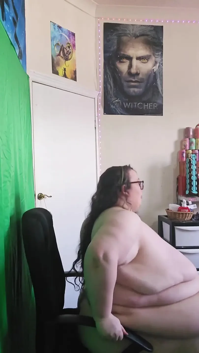 Fat SSBBW Goddess Side Stripping and Moving