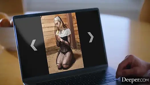 Tiefer. Chloe cherry spielt ihre dunkelste doppelpenetrations-fantasie aus