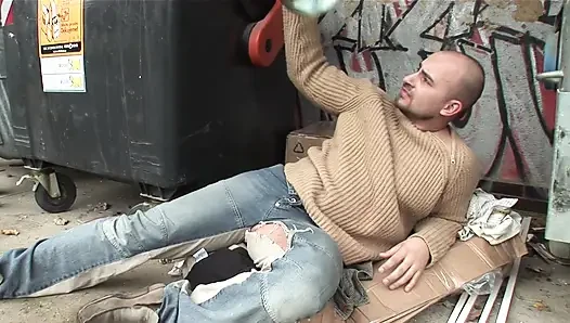 Brunette twins help each other to fuck with the same dude