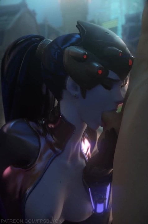 Widowmaker oferă un sex oral adânc perfect de fpsblyck