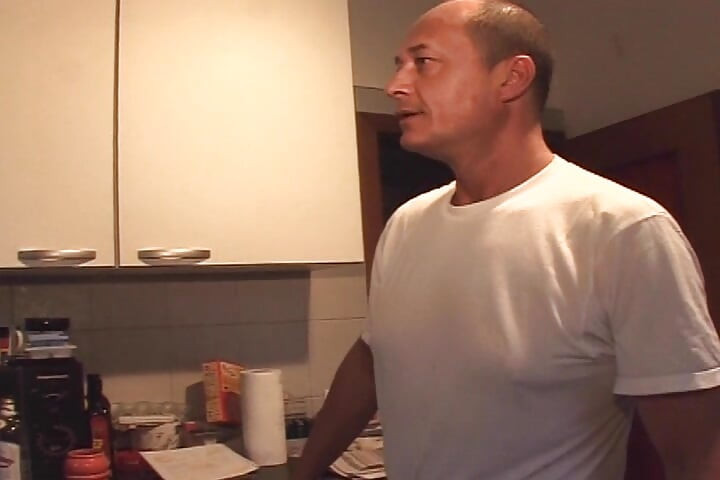 Granny From France Got Fucked in the Kitchen