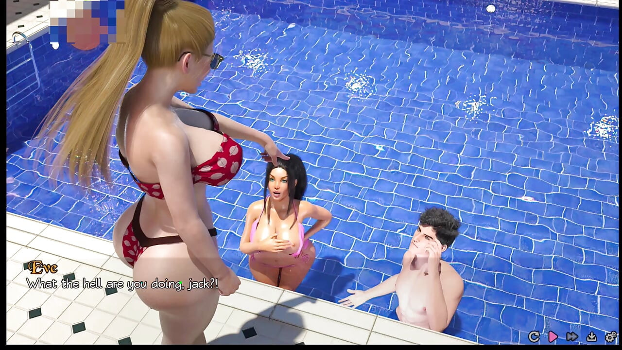 Pure love #6: Ava gave Johannes a handjob in the pool
