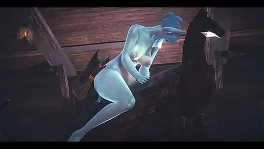 Furry Hentai Pokemon - Glaceon Hardsex with Anubis the Dog - Japanese As...