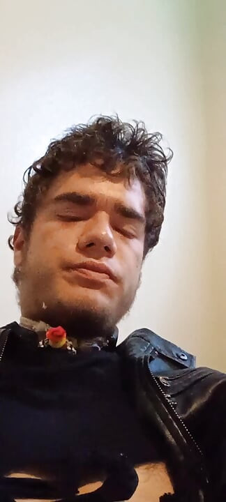 Cyberpunk alpha jerks off and cum