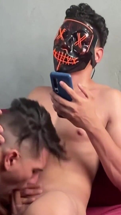 Unforgettable moment from "Straight buddy get sucked while watch porn"