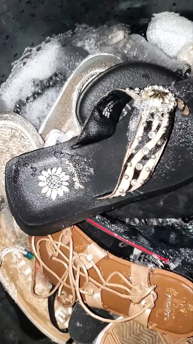 mechanic found shoes in rear of truck