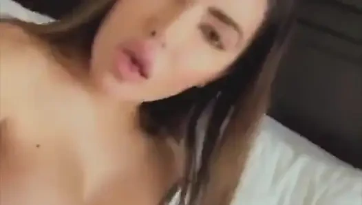 Lela Star creaming all over her big black dildo