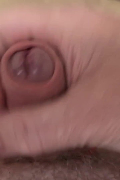 Father-in-law Lies Down and Jerks His Little Cock He Loves to Play with It Until He Gets a Wet Hole to Put It in