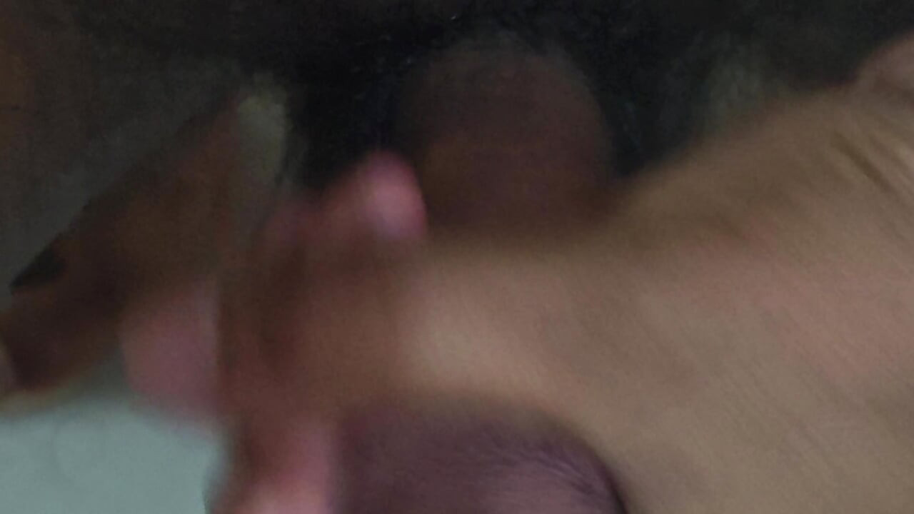 Hairy daddy enjoying cock at bathroom