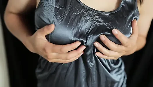 TRY ON HAUL MY NEW SATIN CLOTHES COLLECTION PART5