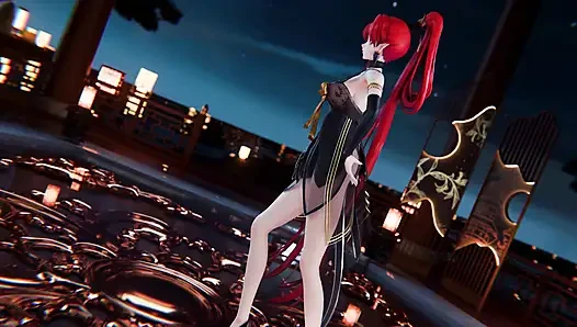 [mmd] 4K Yinyin-bingbing Korean Dance, Lingerie, Erotic Tattoo, Striptease