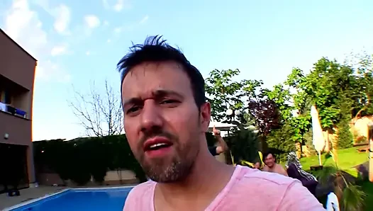 Outdoor DP Group Sex Wild Fuck Fest