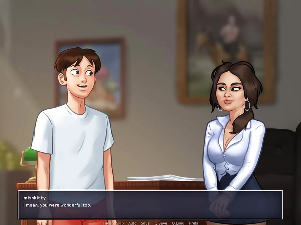 SUMMERTIME SAGA Part 331 - Sexy Russian Chick Bent On A Desk By MissKitty2K