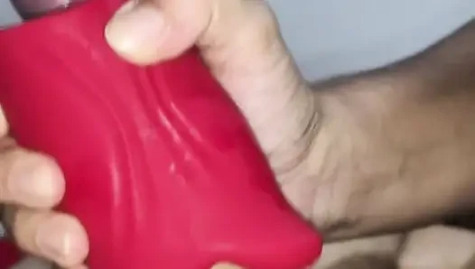 Pov - cewek hot rambut cokelat lagi asik ngocok kontol besar