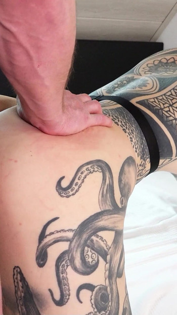 Must-share moment from "German Tattoo Model Lisa Rocketrock at Dirty Rimjob Amateur Sex with User in Hotel"