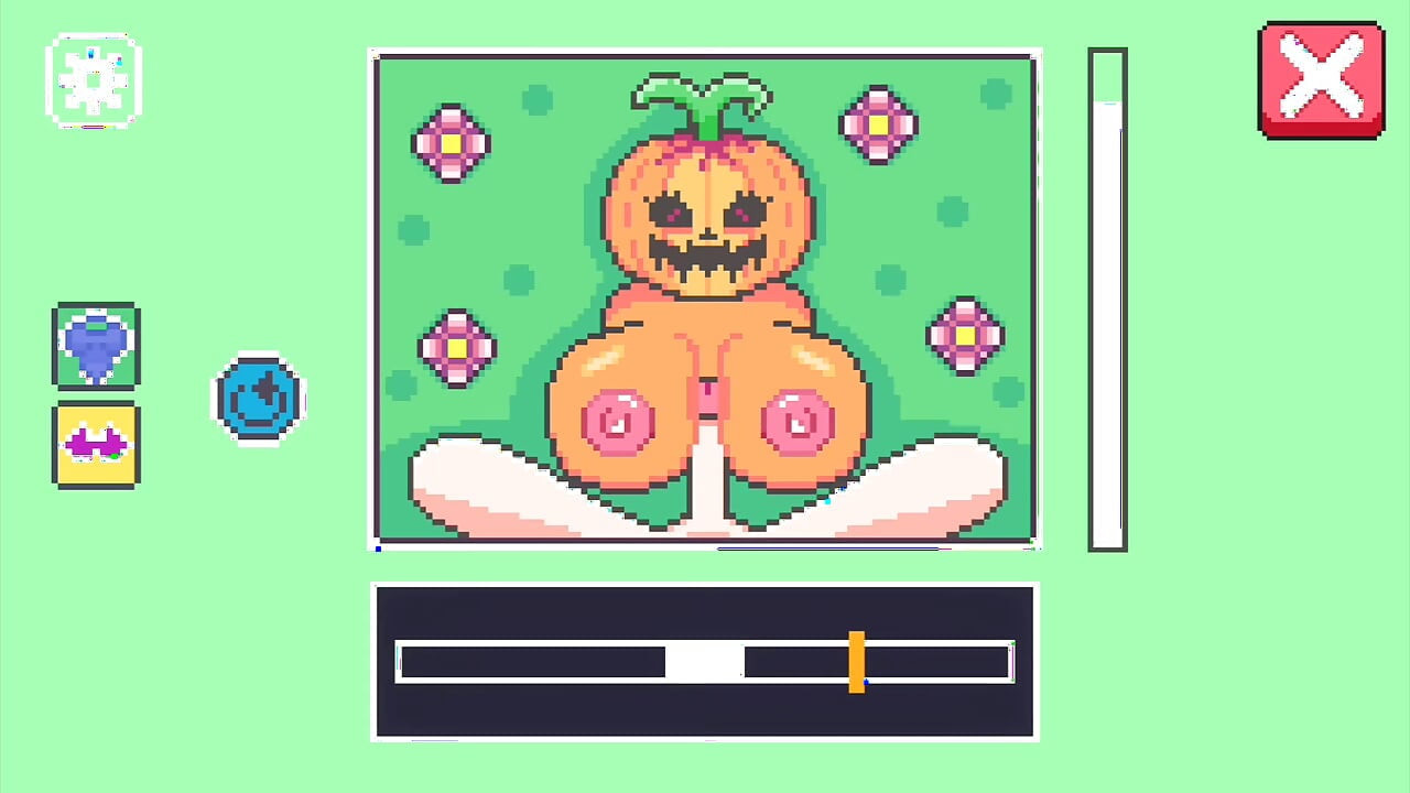 Human man with big dick fucks a pumpkin girl with big boobs and get married