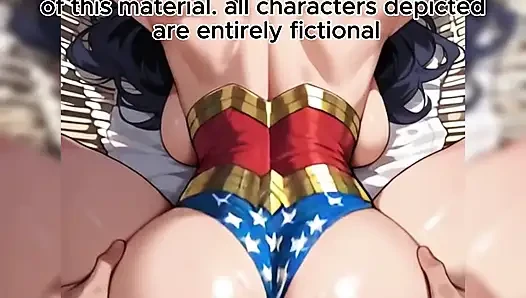 Wonder Woman dengan tubuh aduhai dan toket besar dientot habis-habisan di pantai