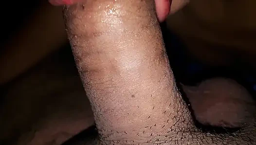 I give my husband a blowjob after work and he cums in my mouth a lot of cum