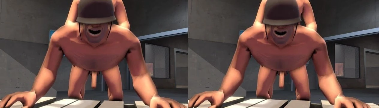 Medic Fuck Soldier in 3D (Side by Side)