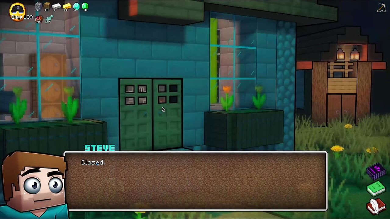 Hornycraft Minecraft παρωδία Steve γαμάει μάγισσα με φίλτρο δύναμης.