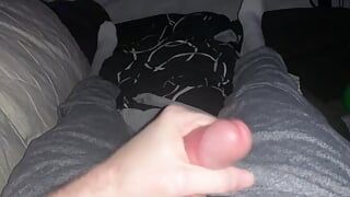 Cum with large cock ring on