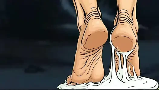 Two Lesbian MILFs Try Jason Voorhees Big Cock For The First Time. Cartoo...