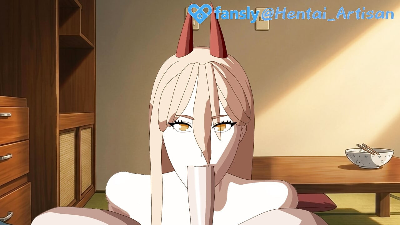Power Chainsaw Man Hentai - Hentai Artisan Deepthroat POV Blowjob Eye Contact, Bedste ucensurerede animation, Regel 34