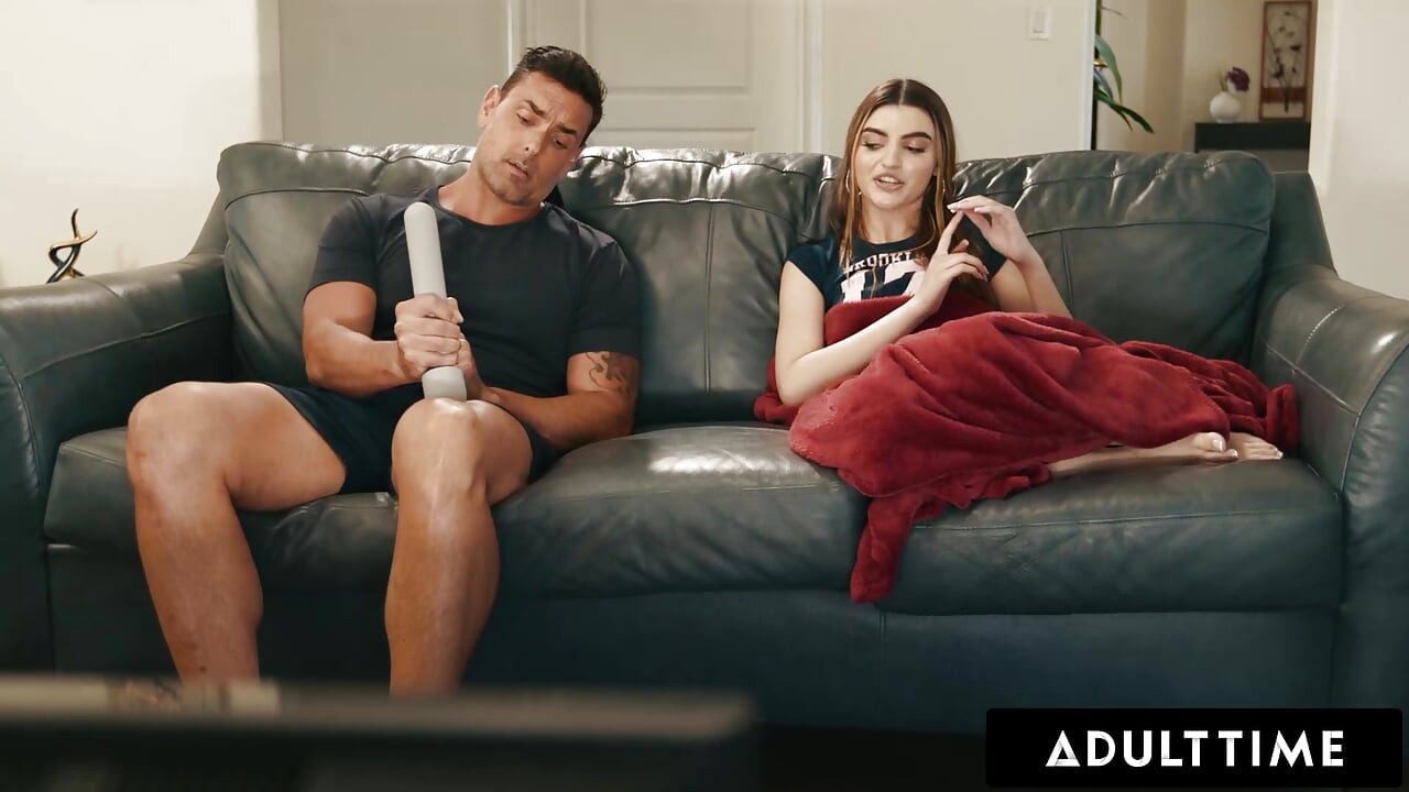ADULT TIME - Sex Addict Babe Julia James SQUIRTS On Stepdad By Accident During Sneaky Masturbation