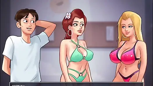 I fuck Becca doggystyle as Roxxy turns into a Cuckquean in Summertime Saga Compilation