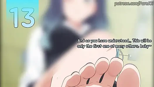 Akane Kurokawa makes you orgasm hard with her feet (Censored JOI)