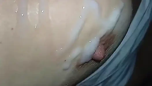 It ends on her nipples, a long time for viewing