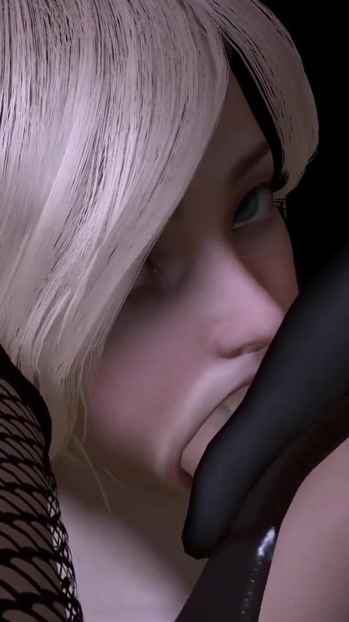 Futa Dickgirl Extreme Deepthroating A Hot Blonde Girl | Clip 1