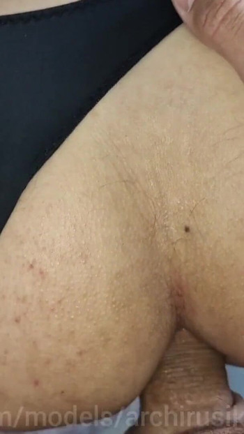 Emotional moment from "Fucked a femboy cross in panties and poured hot cum over the hole and the femboy's cock in orgasm!"
